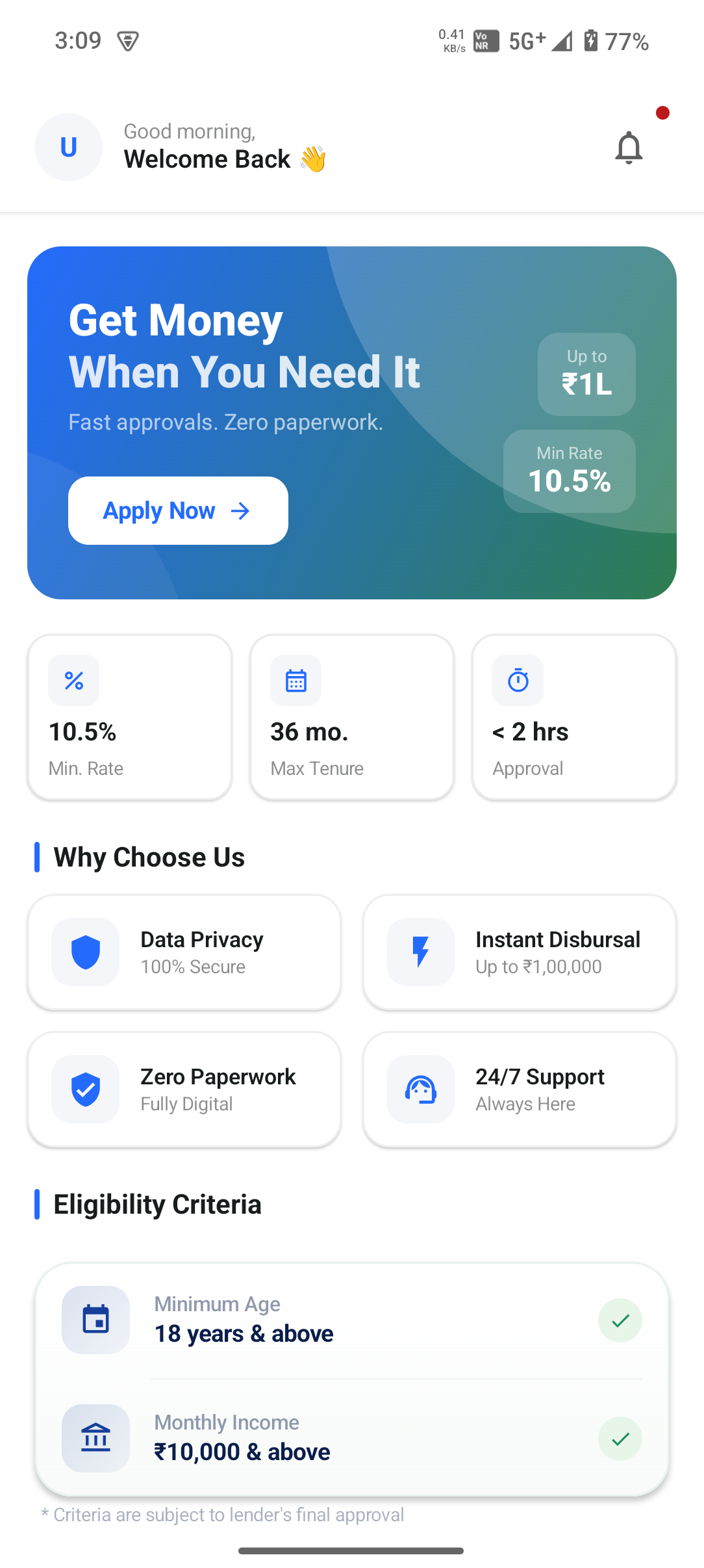 Kredtap App Screenshot